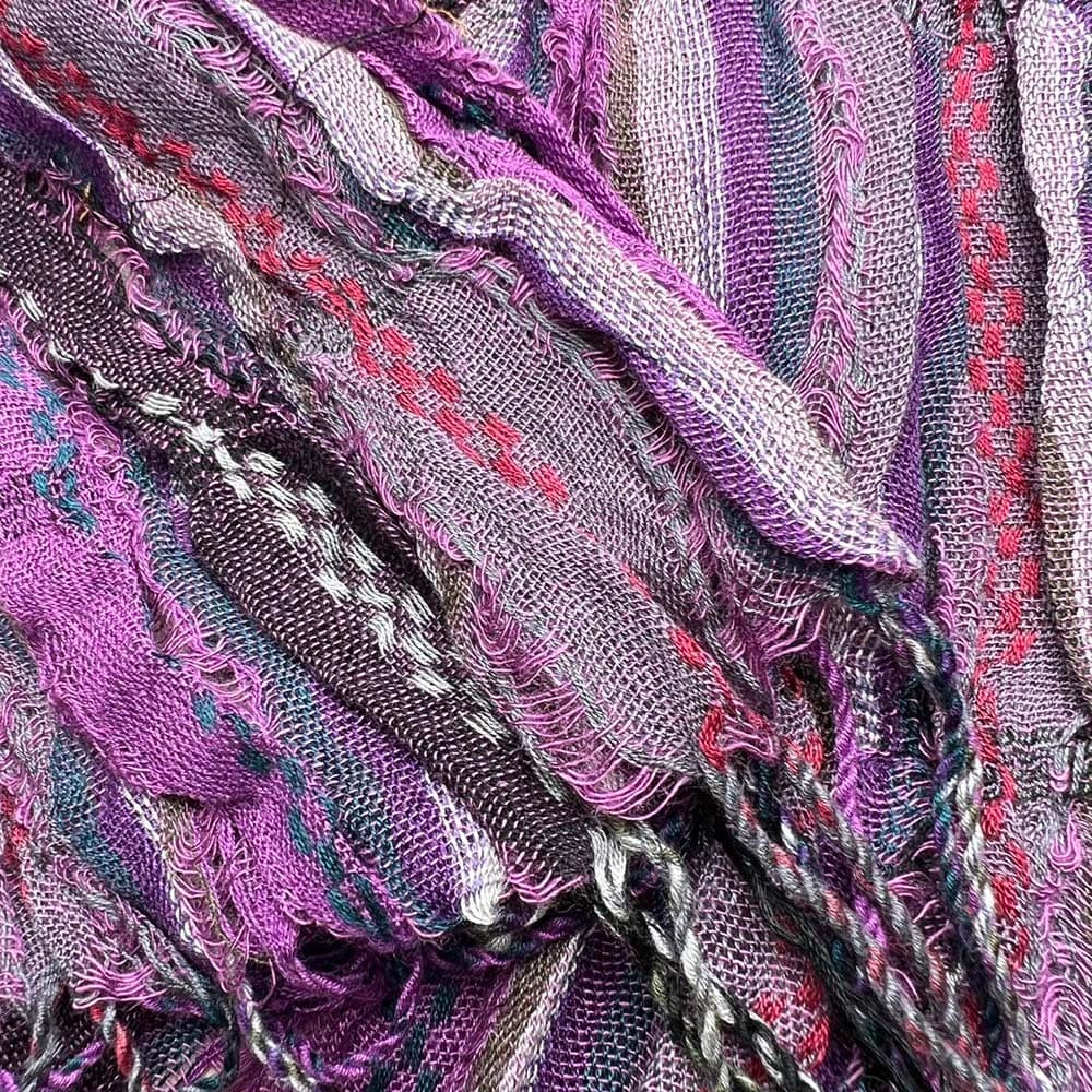 17a4913e-fe35-4fba-89a6-96e64afb97ba.jpg Royal Purple Jacquard Pattern Scarf,Regal Textured Scarf ,Luxe Look For Evening Wear,Scarf,vacation,daily Life,evening Party,Office Appropriate Subtlety For Women Men - Image 2
