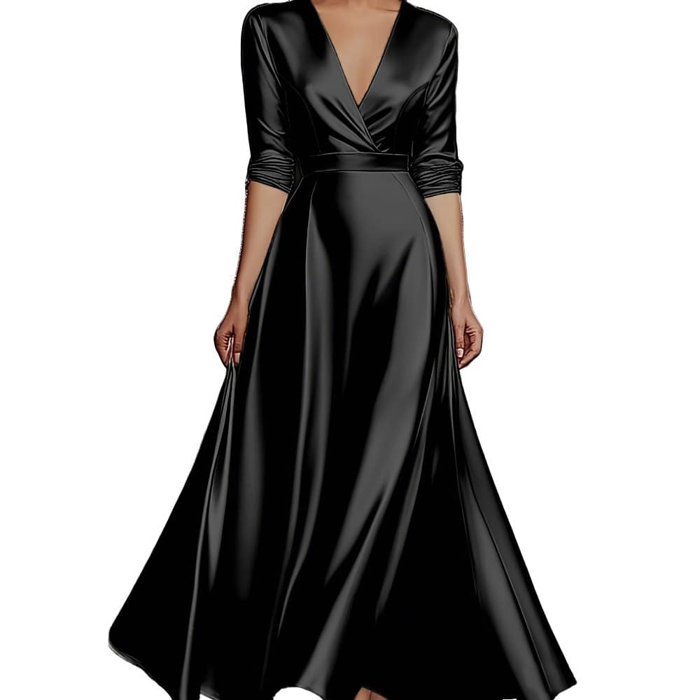2f517248-64eb-4c7a-a067-72dac94f152b.jpg French-style Elegant Subtly Luxurious V-neck Dress With A Premium Feel - Image 6