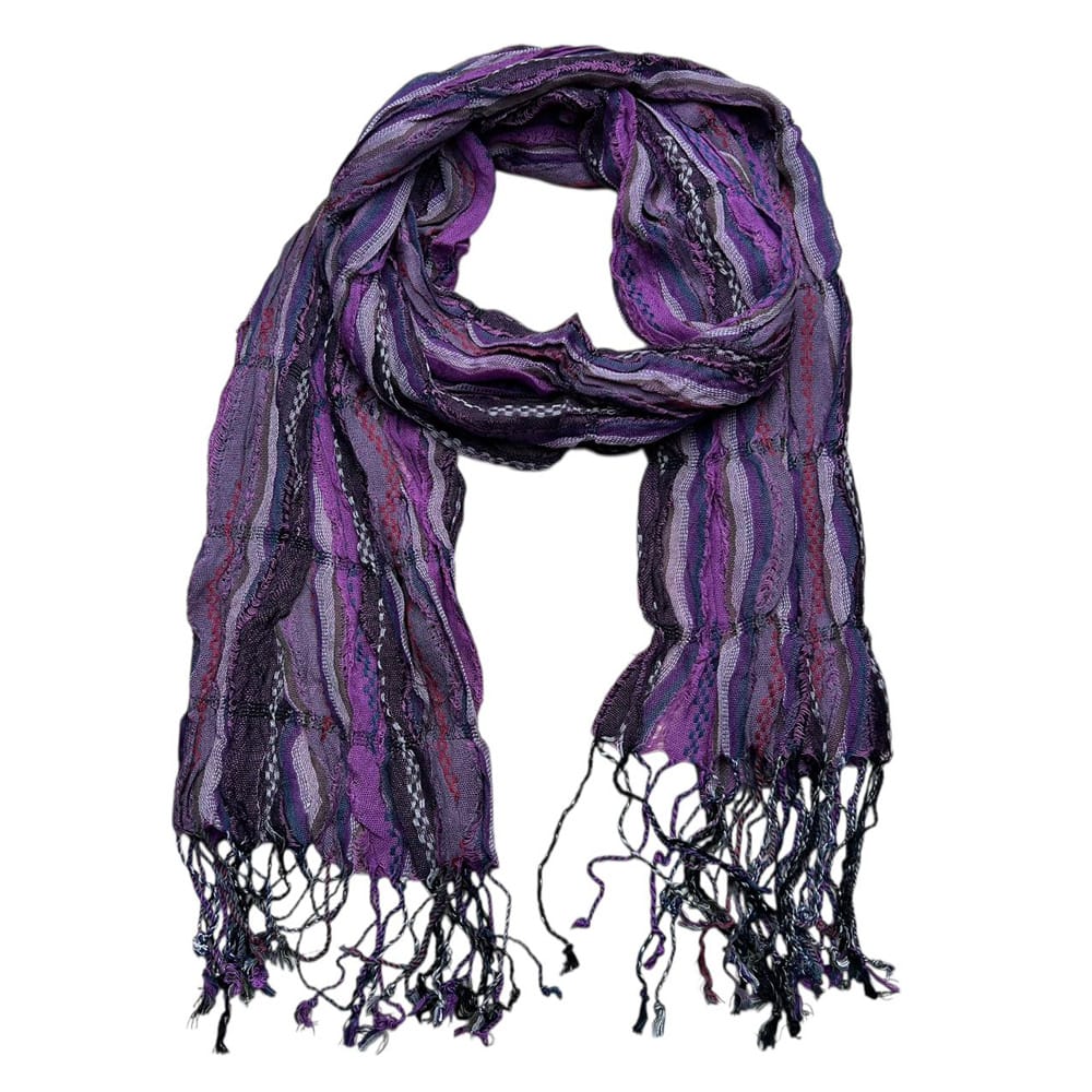 b3e5bebf-f861-428f-9926-21bce148f949.jpg Royal Purple Jacquard Pattern Scarf,Regal Textured Scarf ,Luxe Look For Evening Wear,Scarf,vacation,daily Life,evening Party,Office Appropriate Subtlety For Women Men - Image 3