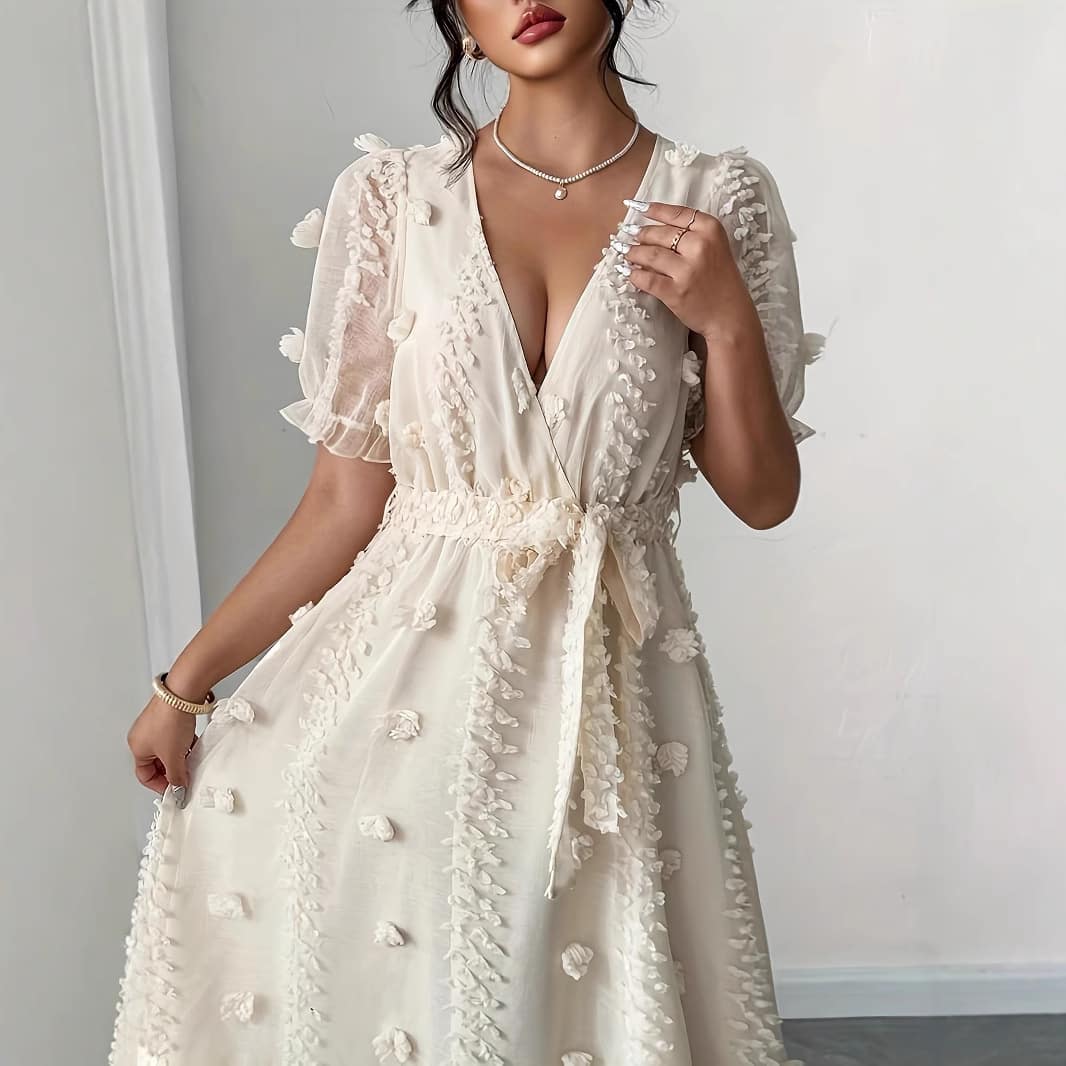 0e175a41-e784-46f2-bd7f-1719fe038707.jpg Womens Embroidered Halterneck Backless Split Dress - Image 3