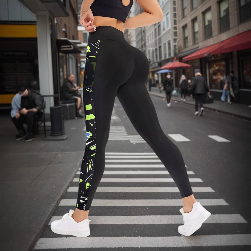 3ceac737-53c7-435d-a62b-798f365f0812.jpg Pocket-style Flared Yoga High-waist Stretch Slimming Pants - Image 2