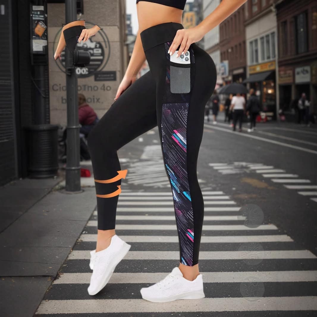 74653ba8-f985-4765-874d-187a38456279.jpg Pocket-style Flared Yoga High-waist Stretch Slimming Pants - Image 4