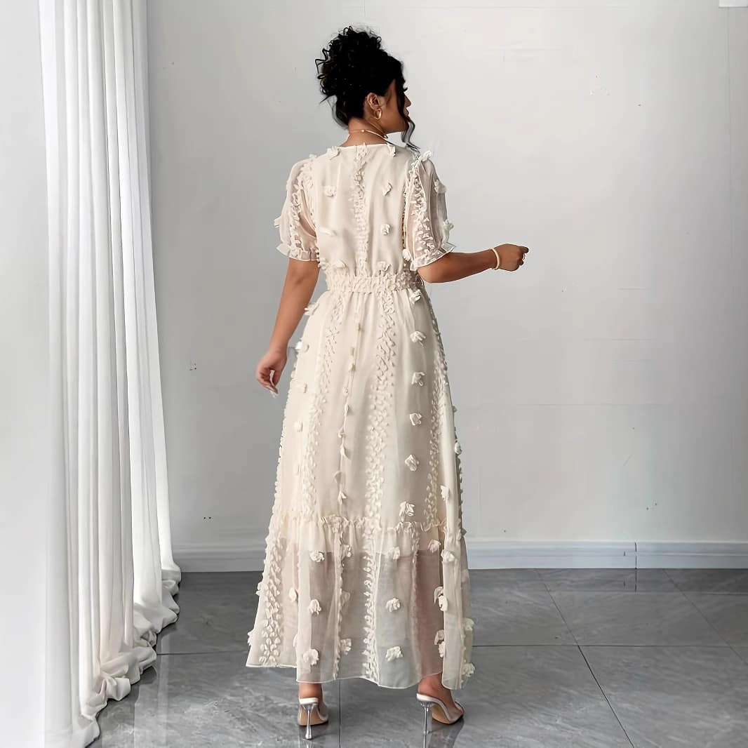 c5238c65-0cef-4113-afae-3ea5a9f4da7f.jpg Womens Embroidered Halterneck Backless Split Dress - Image 5