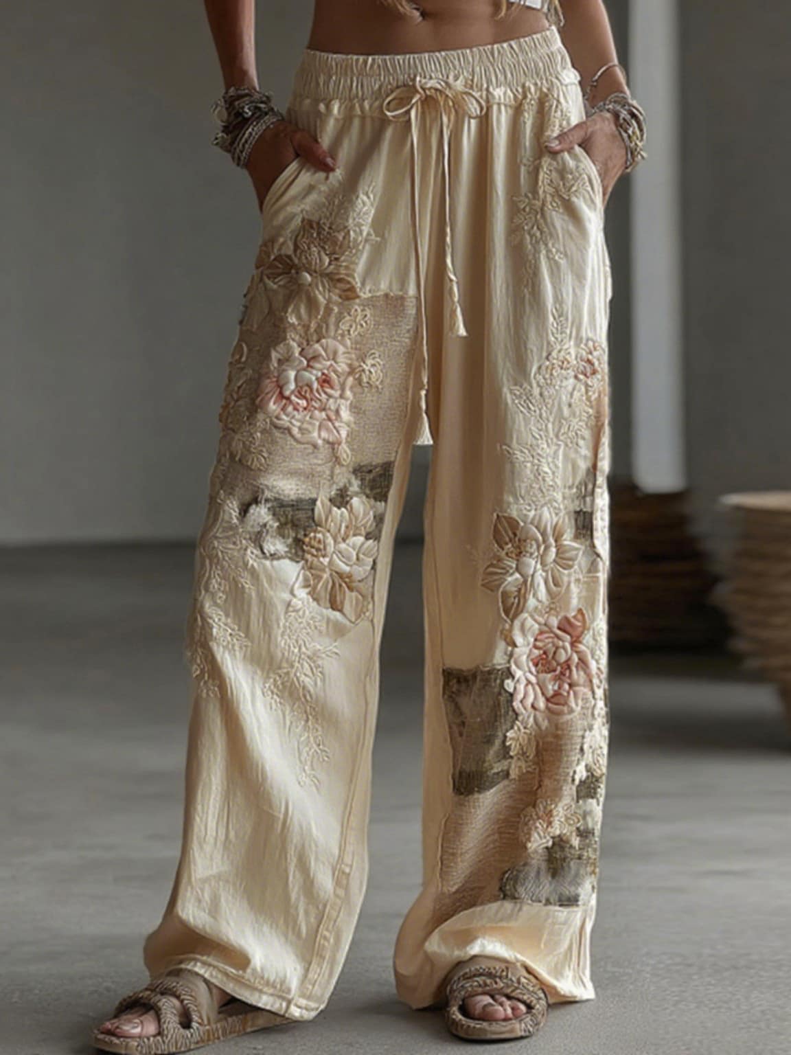 e6cf8ca6-a441-4d4c-b857-4531a766cf87.jpg Womens Retro Casual Versatile Wide-leg Pants - Image 7