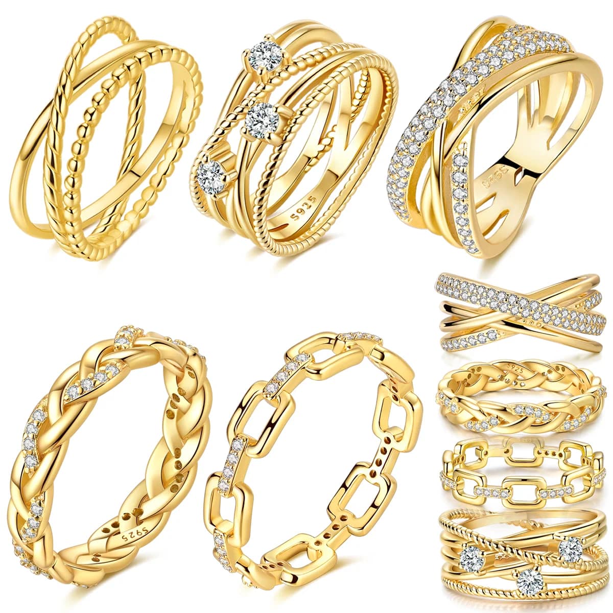 Sparking Popular LOVE Wedding Ring