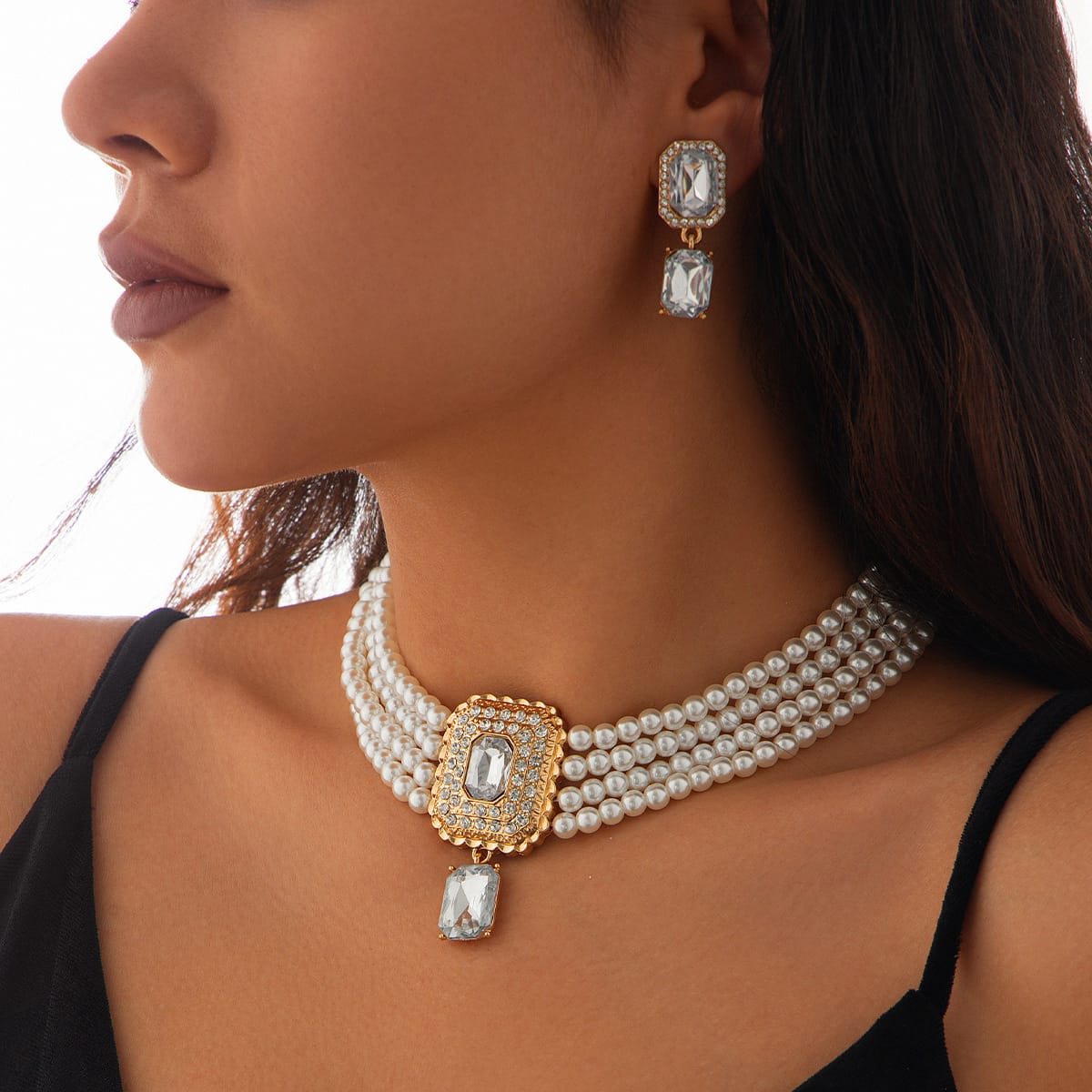 5e716af7-b8d3-4d2e-9757-4fed904be1e3.jpg Fashion Sense Pearl Necklace Suit Geometric - Image 10