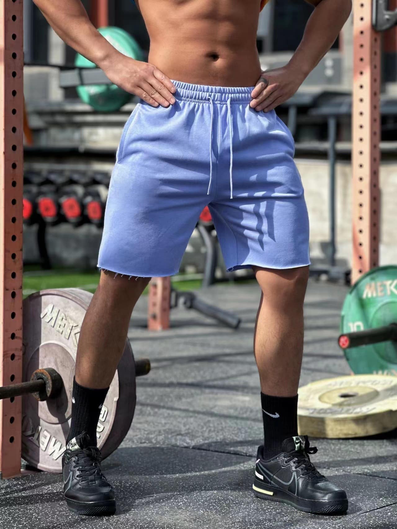 bf677f04-3e81-4057-b83f-cd6b670b0eb8.jpg Men's Sports And Leisure Running Fitness Shorts - Image 9