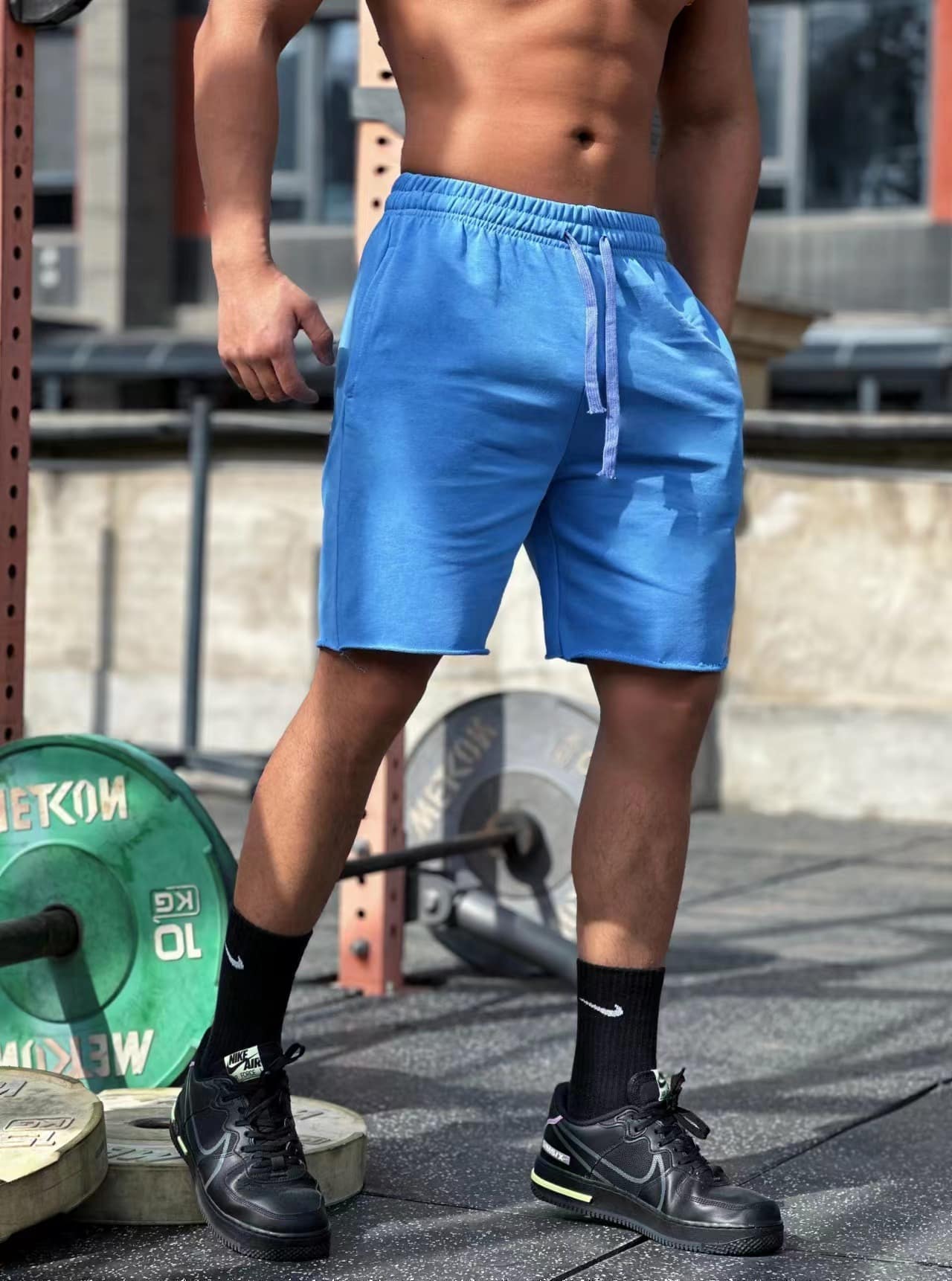 dd023f90-04c7-4942-b363-69726fddc523.jpg Men's Sports And Leisure Running Fitness Shorts - Image 2