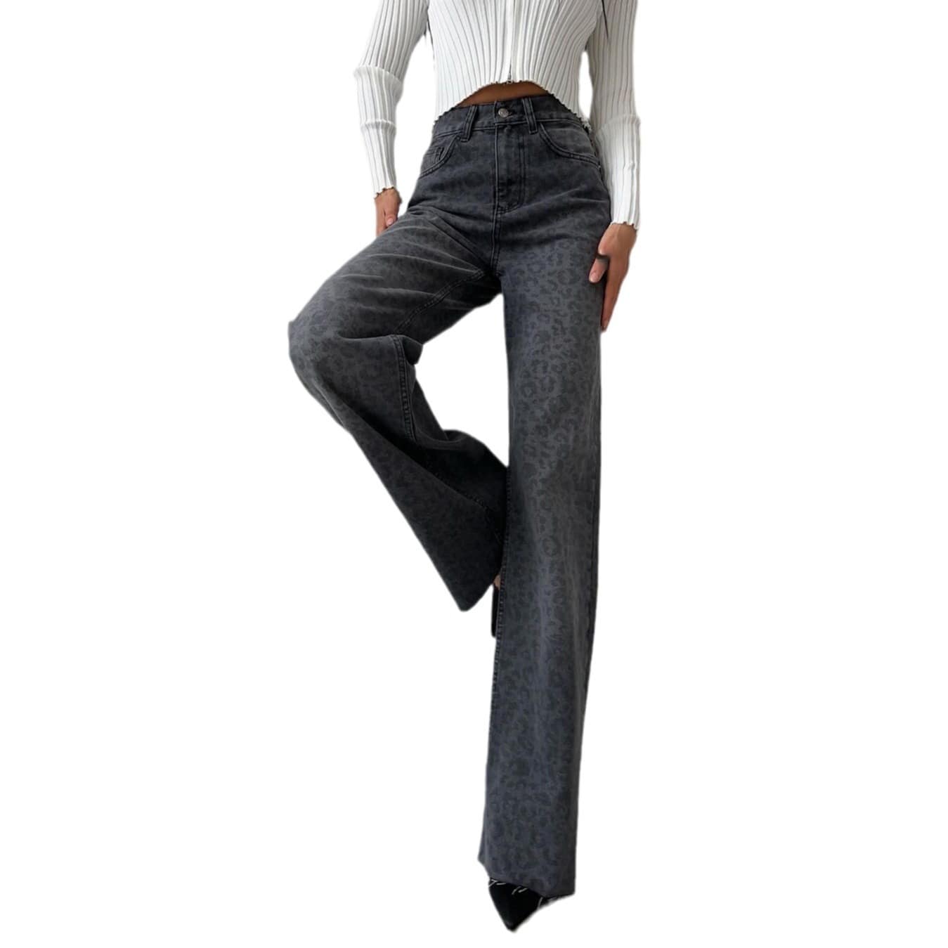 5483bad8-8a9e-47b9-8706-858326bbf813.jpg Leopard Print Narrow Jeans For Women - Image 10