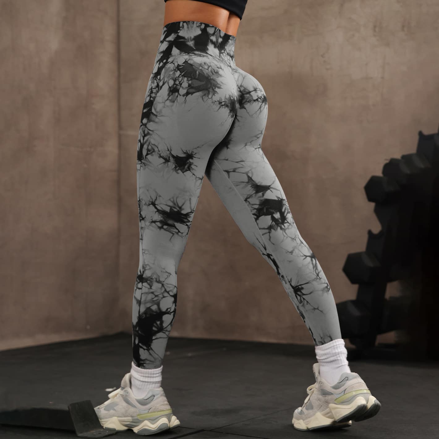b24965f0-c068-405b-8216-a6b192f8ce28.jpg High Waist Tight Yoga Pants Tie-dye Breathable Workout Pants