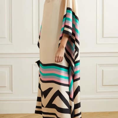 47ac826e-ab18-4e14-8edf-bfa957d64871.jpg Solid Color Printing Casual Slant Shoulder Length Dress - Image 7