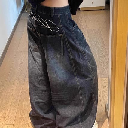 513b7d8c-a737-40e2-82c8-5875f89d3bc2.jpg Versatile Loose-fitting Floor-length Wide-leg Scythe Pants - Image 3