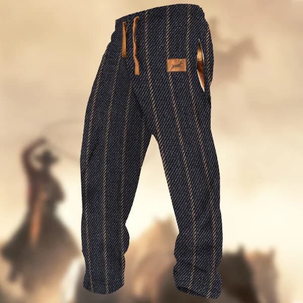 782cd460-3a49-464f-a8b1-598352aa9bd4.jpg Technology Printing Trousers Elastic Closed Rope Straight-leg Trousers - Image 3