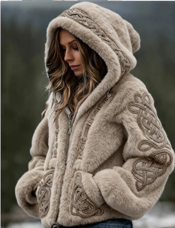 a084b5c9-9cba-4ca8-9615-e25ff351b084.jpg Womens Warm Hooded Zip-Up Cardigan Sweater - Image 6
