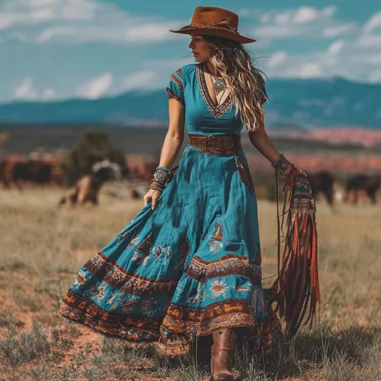 d44a67a2-6fc7-4d2b-8916-9ee29612a97d.jpg Stylish Trendy Retro Western-style Womens Dress - Image 2