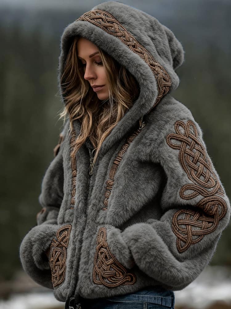 c63415ad-91bc-4856-b5f2-9826981d12cd.jpg Womens Warm Hooded Zip-Up Cardigan Sweater - Image 5