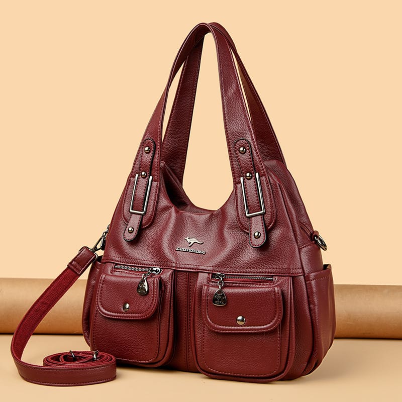 124cf2c3-c57b-40e6-b81c-15f767334c93.jpg Middle-aged Mom Solid Color Crossbody Handbag - Image 2