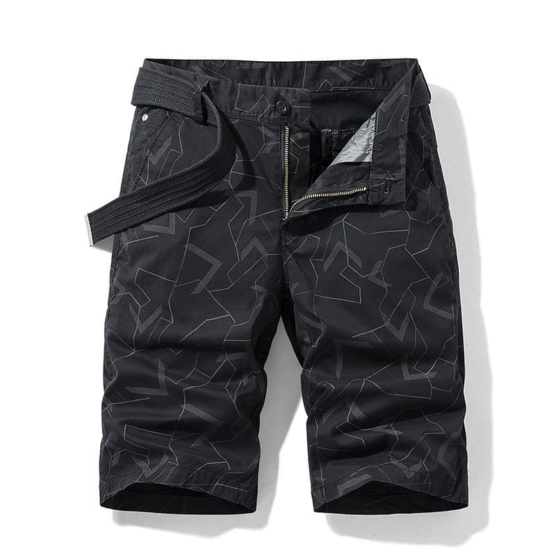 1618211212169.jpg Geometric Print Straight Casual Shorts Men - Image 5