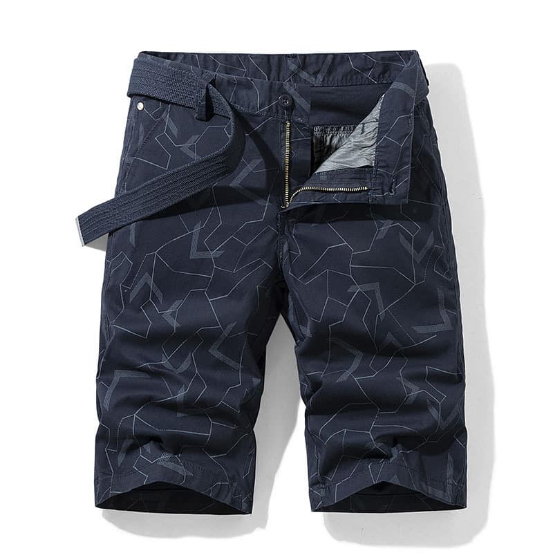 1618211212173.jpg Geometric Print Straight Casual Shorts Men - Image 3