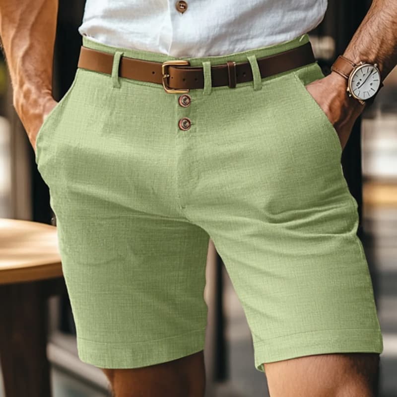 2245dca6-814b-48ce-b1a1-6fb55b17c376.jpg Men's Linen Summer Solid Color Buttons Casual Daily - Image 4