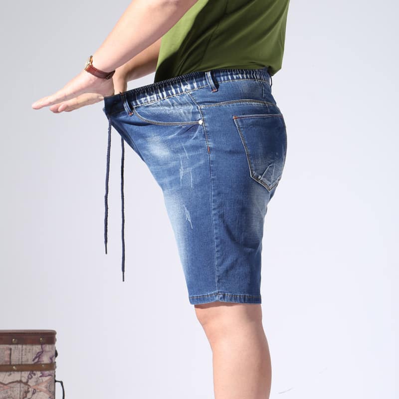 240800c7-5327-4bf3-8242-063702116ad7.jpg Summer Elastic Waist Denim Shorts Men - Image 2