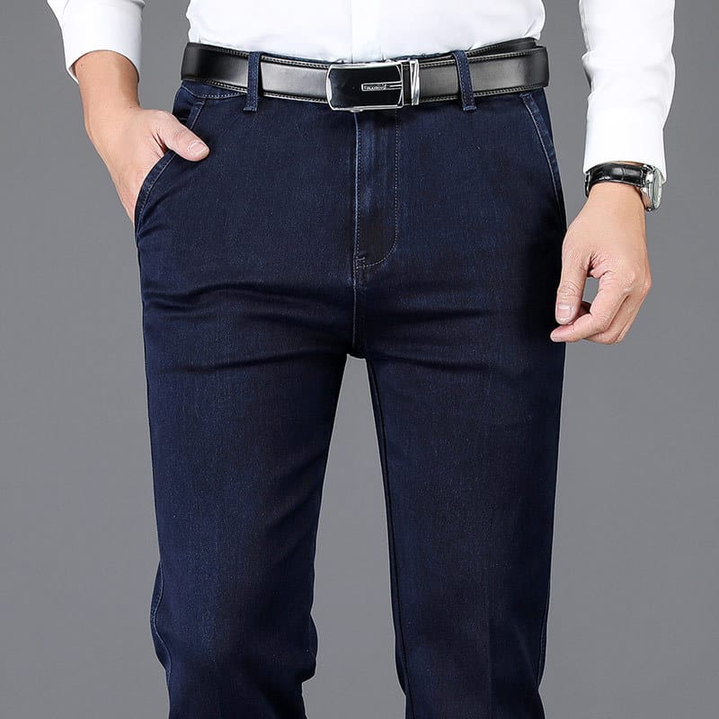 272e2e57-6a5a-41e1-8f5b-a9302c0c0584.jpg Stretch Casual Men's Trousers Straight High Waist Jeans - Image 2
