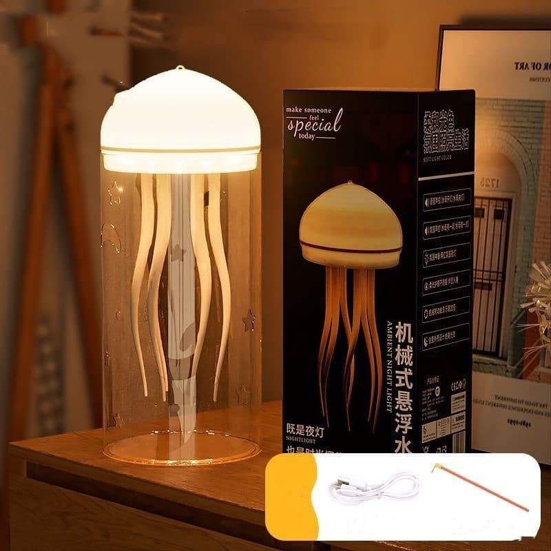 36bb05f8-e6b2-4da0-9fce-1e0e4e15f1c7.jpg 3d Creative Floating Jellyfish Small Night Lamp Diy Luminous Ambience Light - Image 5