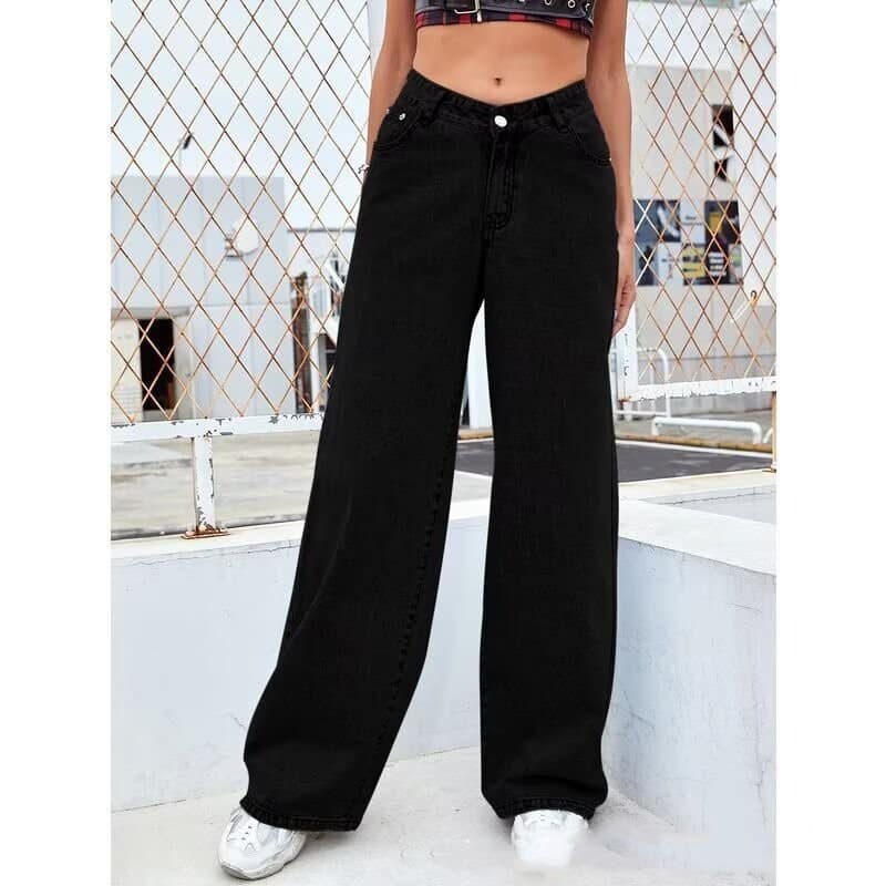 51197d55-3ec7-4718-96bc-ad4d4cad0475.jpg Sweet And Spicy Style High Waist Straight Jeans Women's Clothing - Image 2