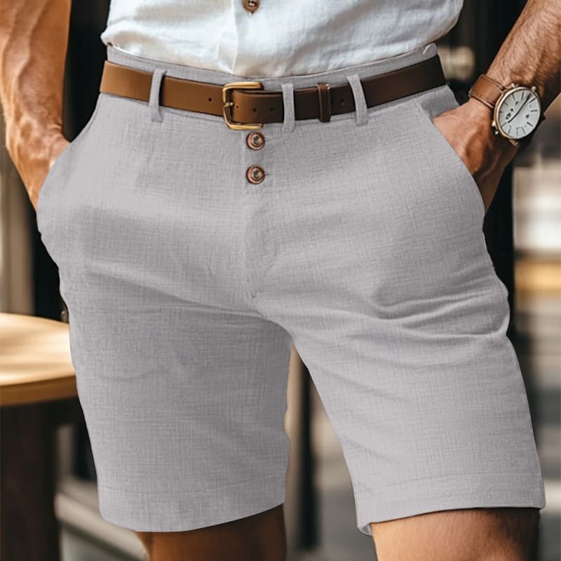 511ab5b1-dab3-492b-a8f4-32de67420526.jpg Men's Linen Summer Solid Color Buttons Casual Daily - Image 6