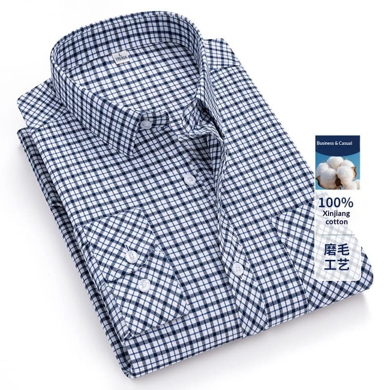 556e509d-74f3-4f00-b16f-5d971754feba_trans.jpeg Retro Brushed Long-sleeve Shirt Casual Cotton Plaid Shirt - Image 6