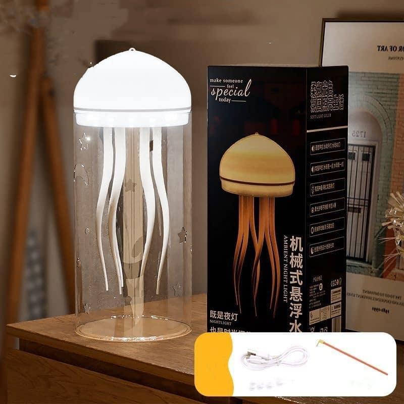 63e65360-6419-4403-ba29-d6ab4bbca3f9.jpg 3d Creative Floating Jellyfish Small Night Lamp Diy Luminous Ambience Light - Image 3