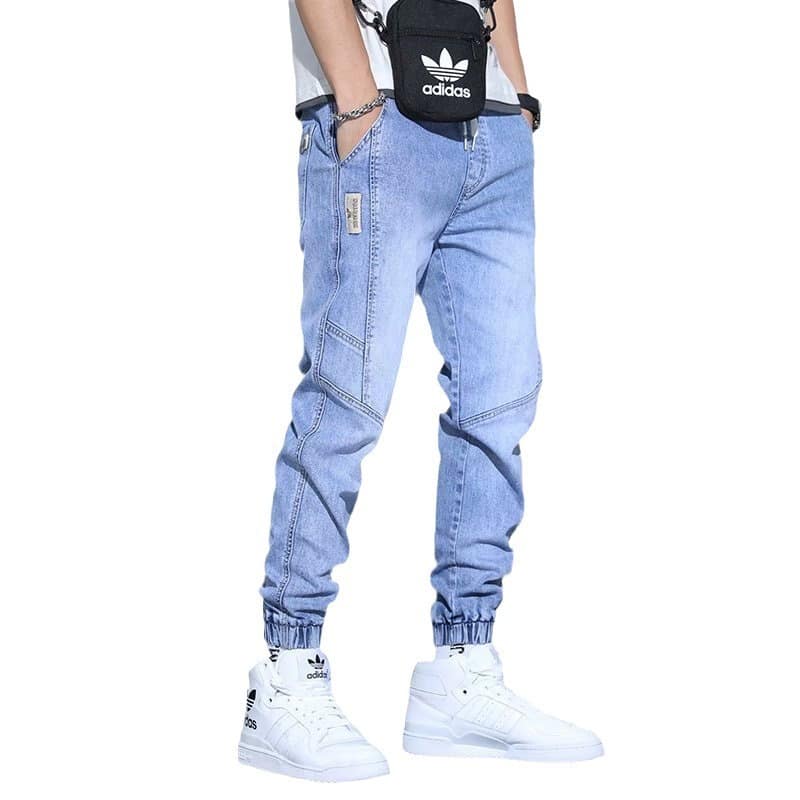 64a0a76e-06f5-4bf2-8a33-ddbbb64b91aa.jpg Men's Jeans Slim Fit Fashion Ankle-tied Harem Pants - Image 3