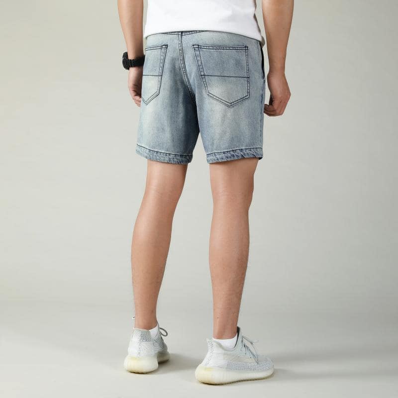 7297c692-a888-45d5-a2aa-7a4368959c9a.jpg Light Color All-matching Outer Wear Middle Pants - Image 4