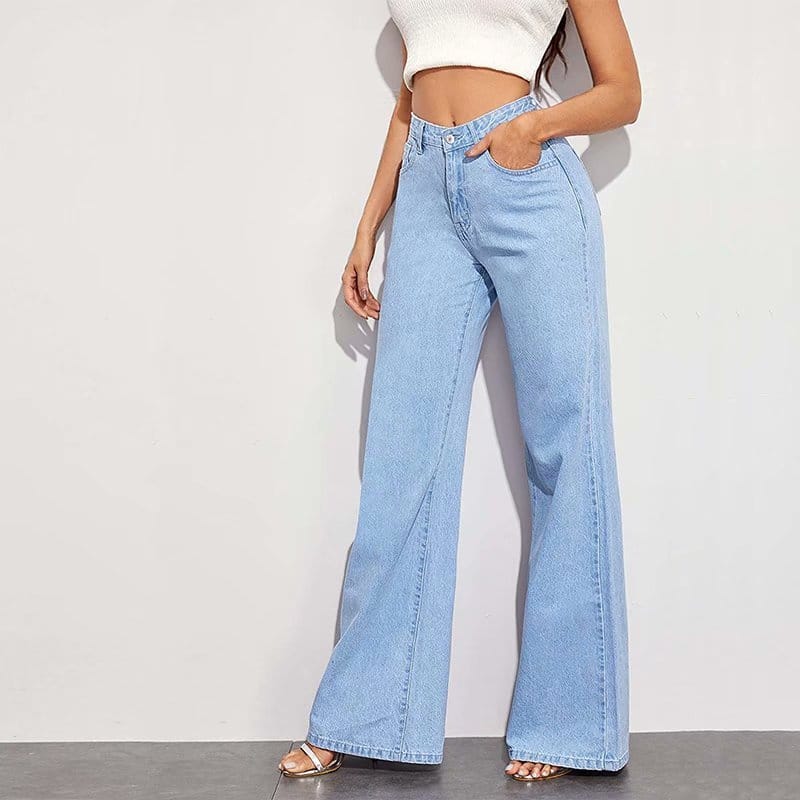 78cddf4b-c97b-4cea-bf74-56006310b812.jpg High Waist Wide Leg Jeans Slim Mop Straight Retro Hanging - Image 3