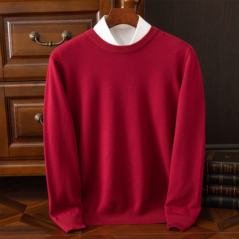 86b7d5fd-97e5-4dd4-b611-727183b19ac9.jpg Round Neck Pullover Bottoming Shirt Casual Business Loose Long Sleeve Sweater - Image 6