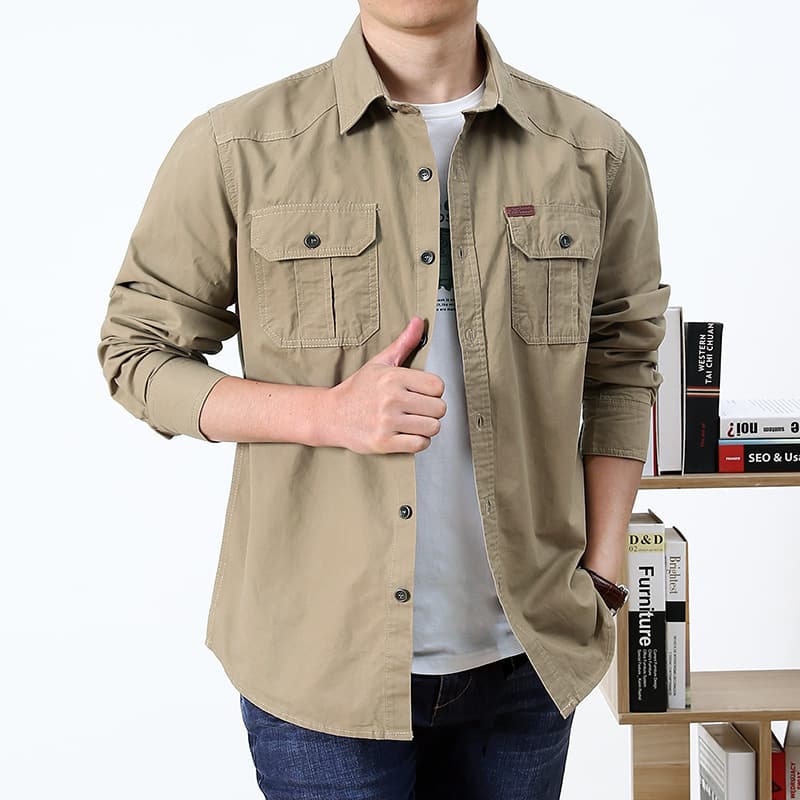 8d5fe910-13be-4baf-9892-b7b99d986dba.jpg Large Size Loose Overalls Long Sleeve Shirt - Image 3