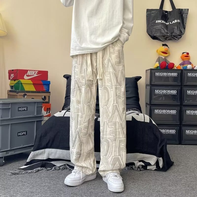 8fc68564-d8a3-4016-a9c2-38e9d3d8d8d9.jpg High Street Fashion Hip Hop Straight Loose-fitting Mopping Pants - Image 5