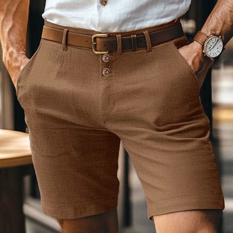 97ce220b-3627-4bf0-ae2b-a9326fbc08ef.jpg Men's Linen Summer Solid Color Buttons Casual Daily - Image 9