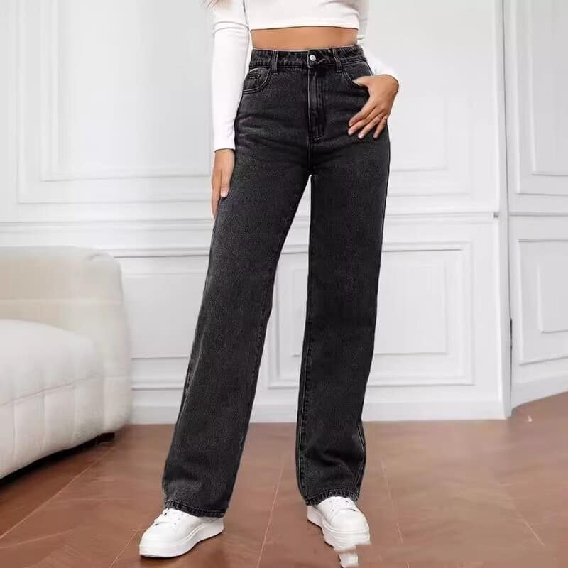 98a9c4b7-1ff8-41d7-9999-e96c28e59990.jpg Sweet And Spicy Style High Waist Straight Jeans Women's Clothing - Image 4