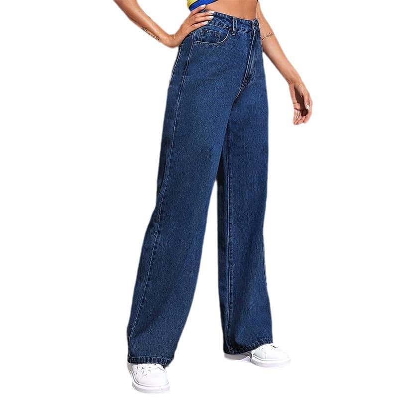 99e30b56-b8a1-4fd5-9cbc-197c8bdc8e44.jpg High Waist Wide Leg Jeans Slim Mop Straight Retro Hanging - Image 5