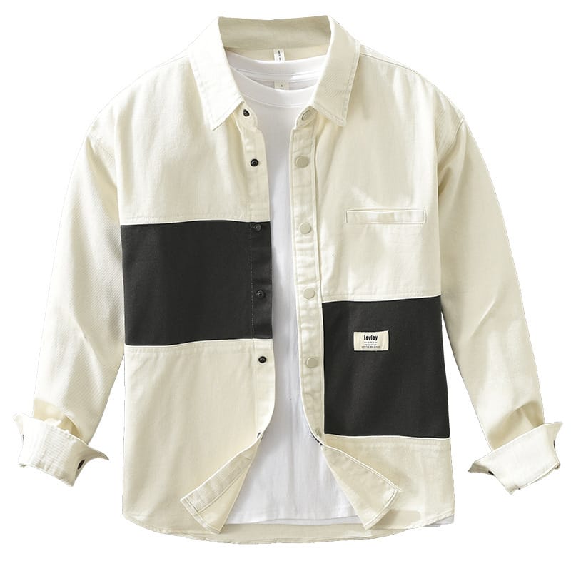 a267c6a8-df3f-4a2d-b2b3-1344ebc41bb2.jpg Workwear Stitching Men's Fashion Casual Versatile Artistic Loose Top - Image 3