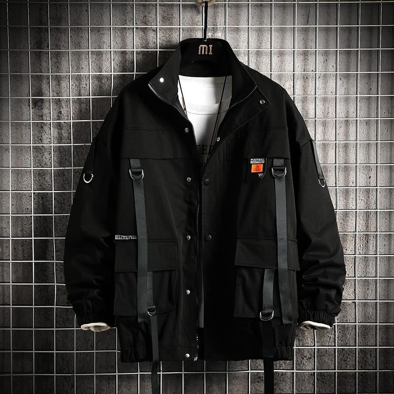 Men's Fashion Casual Loose Webbing Jacket