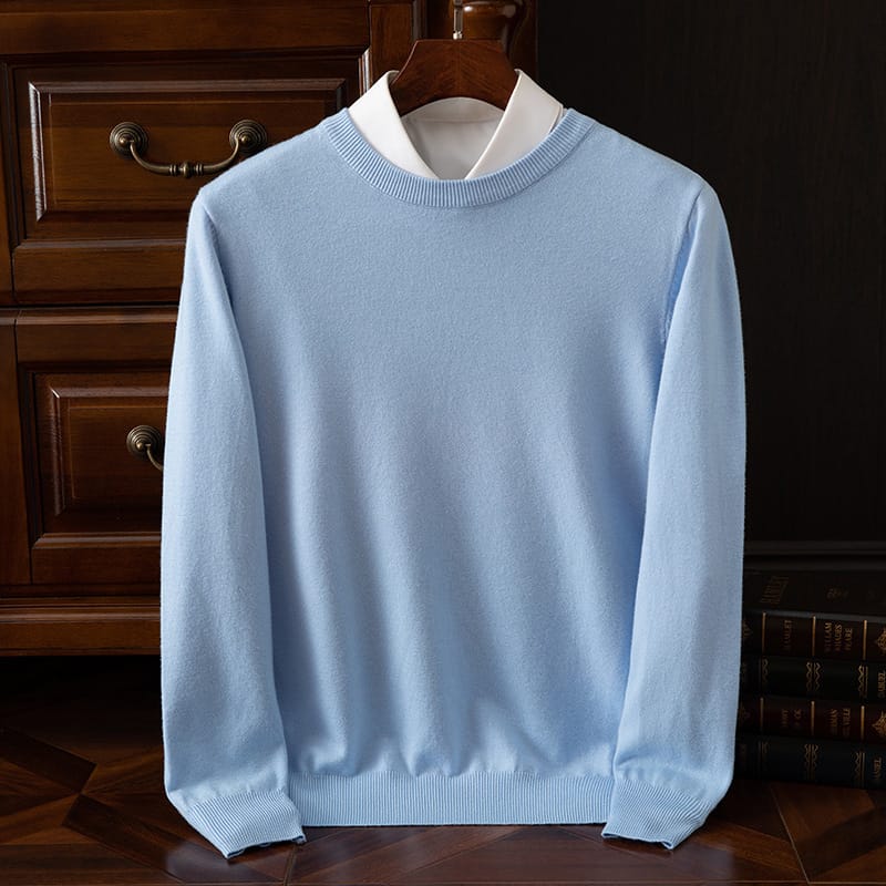 c00ebe82-f61c-41c3-8faa-c61d3c09f7ab.jpg Round Neck Pullover Bottoming Shirt Casual Business Loose Long Sleeve Sweater