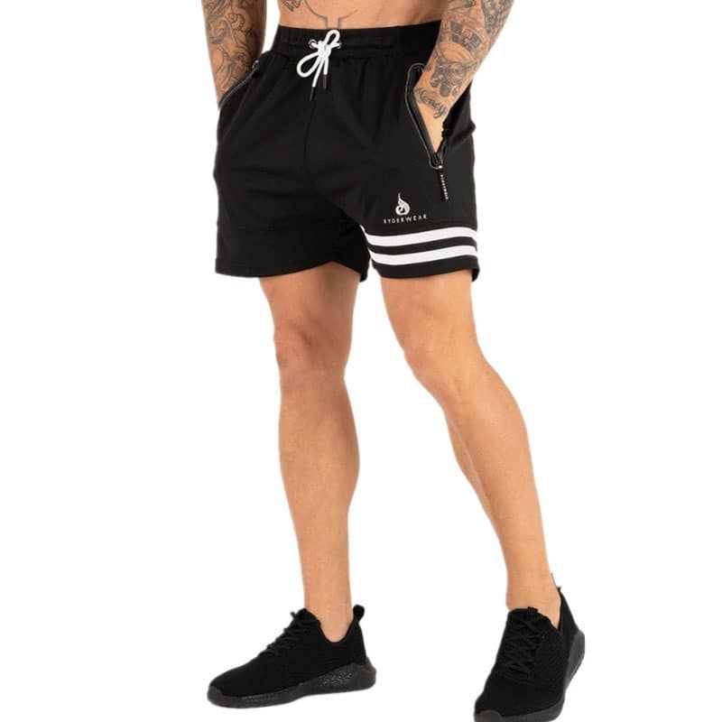 c6b61fc1-9461-4e6b-933b-9a63abd3a1d0.jpg Quick-drying Slim Fit Running Unilateral Striped Sports Shorts Men - Image 4