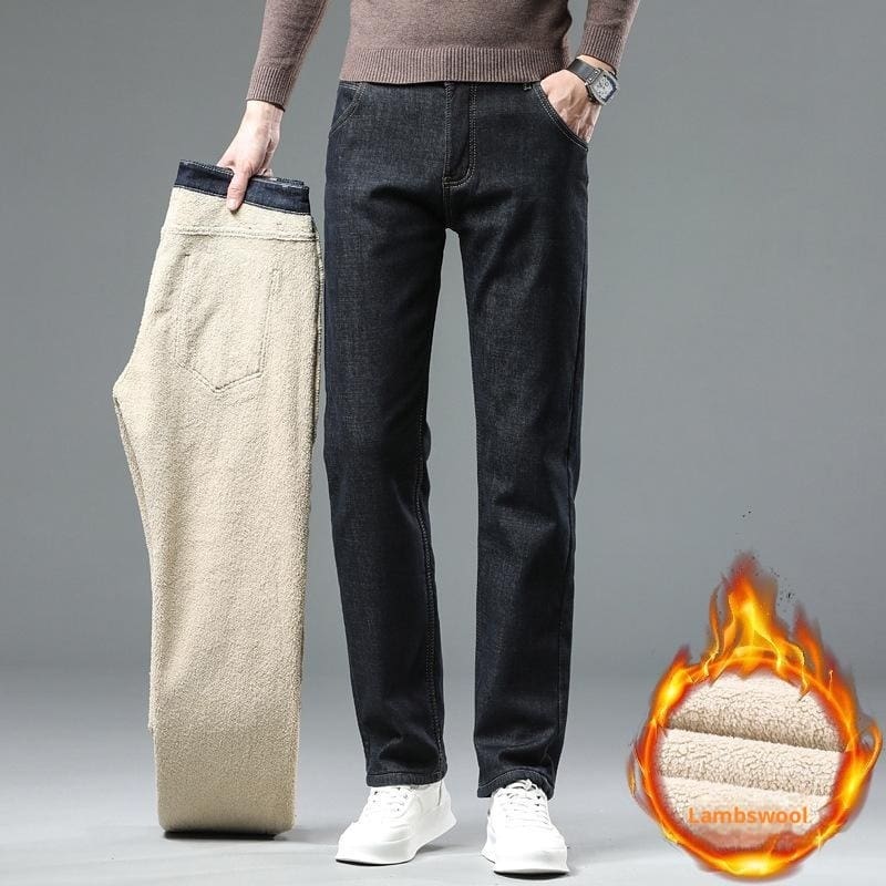 c6b64fa2-40c5-44f6-a365-7400cc1d7d5b_trans.jpeg Cashmere Jeans Men's Fleece-lined Thickened - Image 2