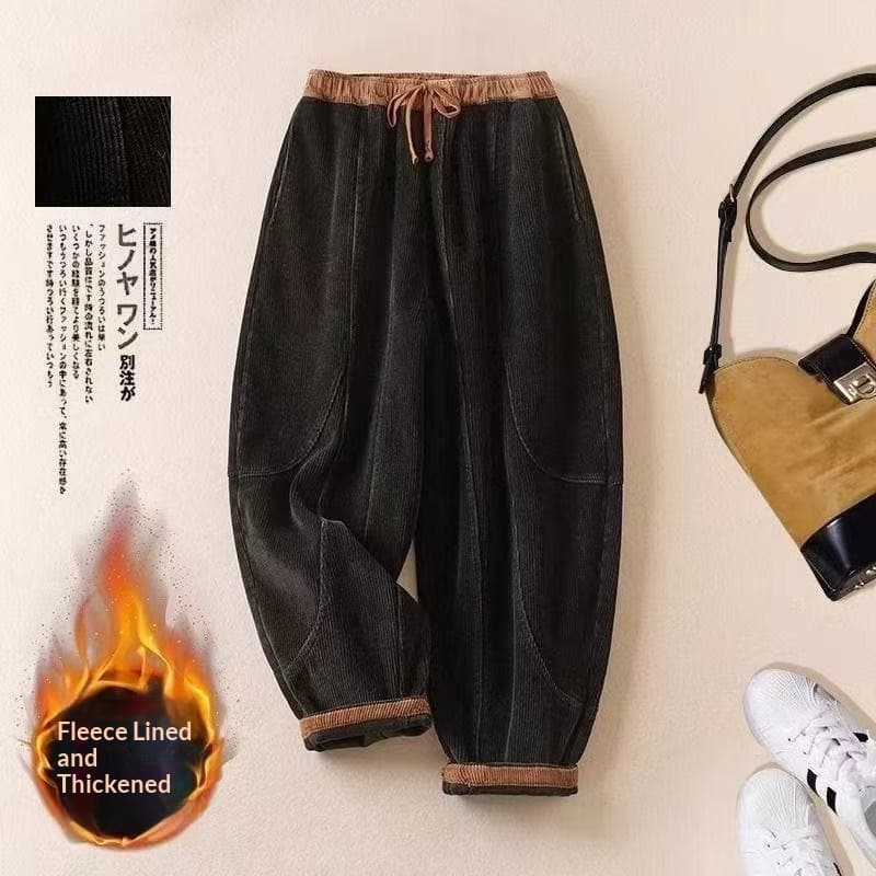 e4f761a3-054c-4cc1-a525-0aa66b3c4edd_trans.jpeg Women's Corduroy Fleece Lined Thick Harem Pants - Image 6
