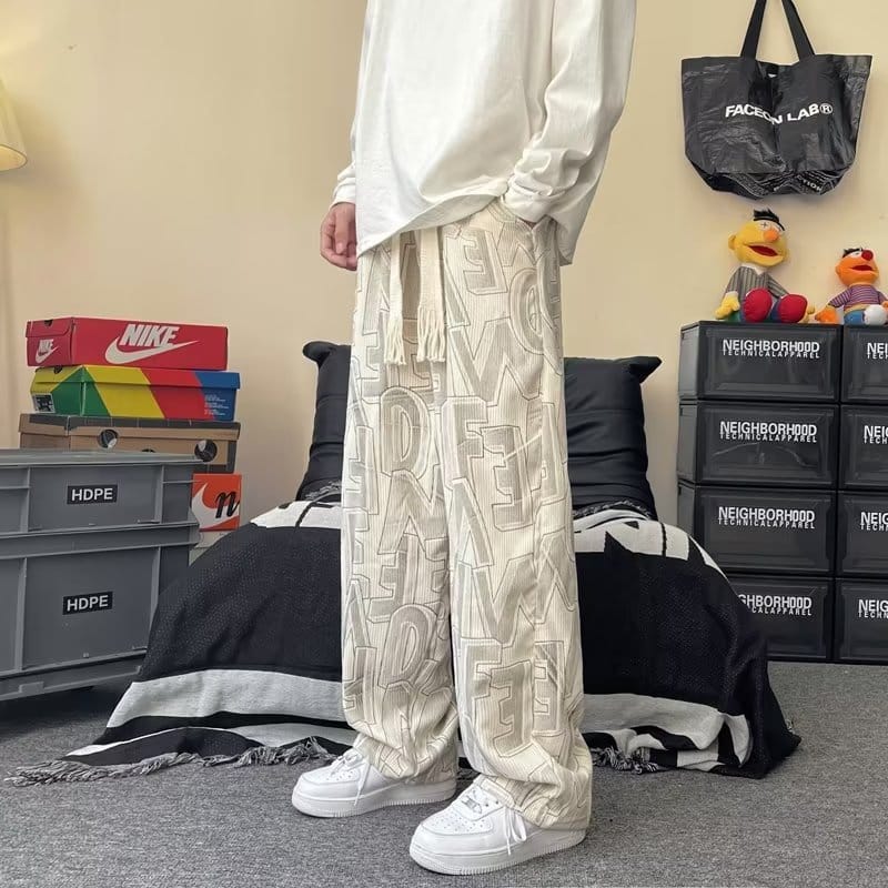 e90cb57f-678c-4971-ac3e-b29653940d87.jpg High Street Fashion Hip Hop Straight Loose-fitting Mopping Pants - Image 3