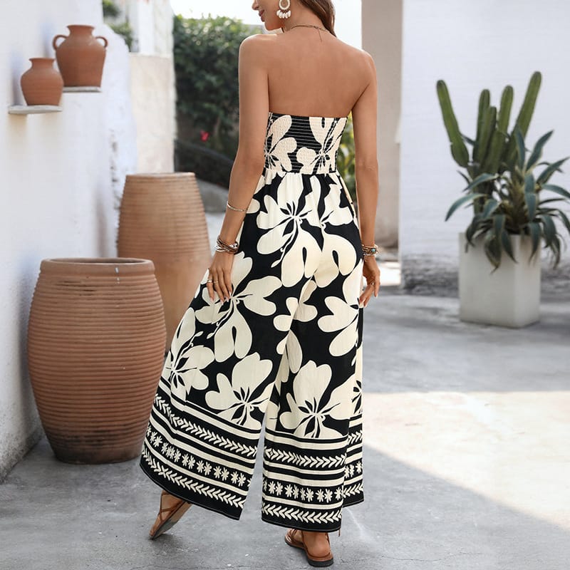 e93acca5-77ed-4fbe-bc9a-055a6fc5dd05.jpg Floral-print Lace-up Bandeau Backless Jumpsuit - Image 3