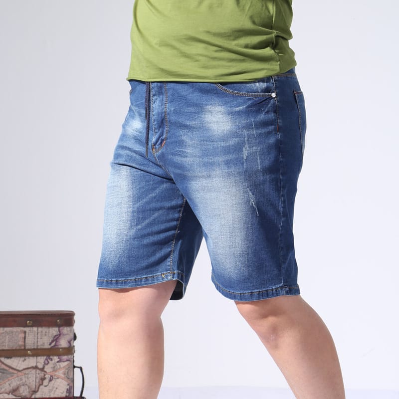ead99e97-6fb5-4292-9457-773669dffdb8.jpg Summer Elastic Waist Denim Shorts Men - Image 3