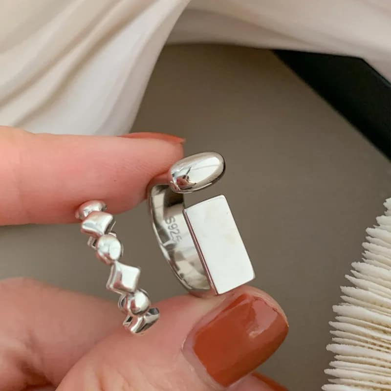 VENTFILLE Sterling Silver Ring Trend Design Geometric Jewelry